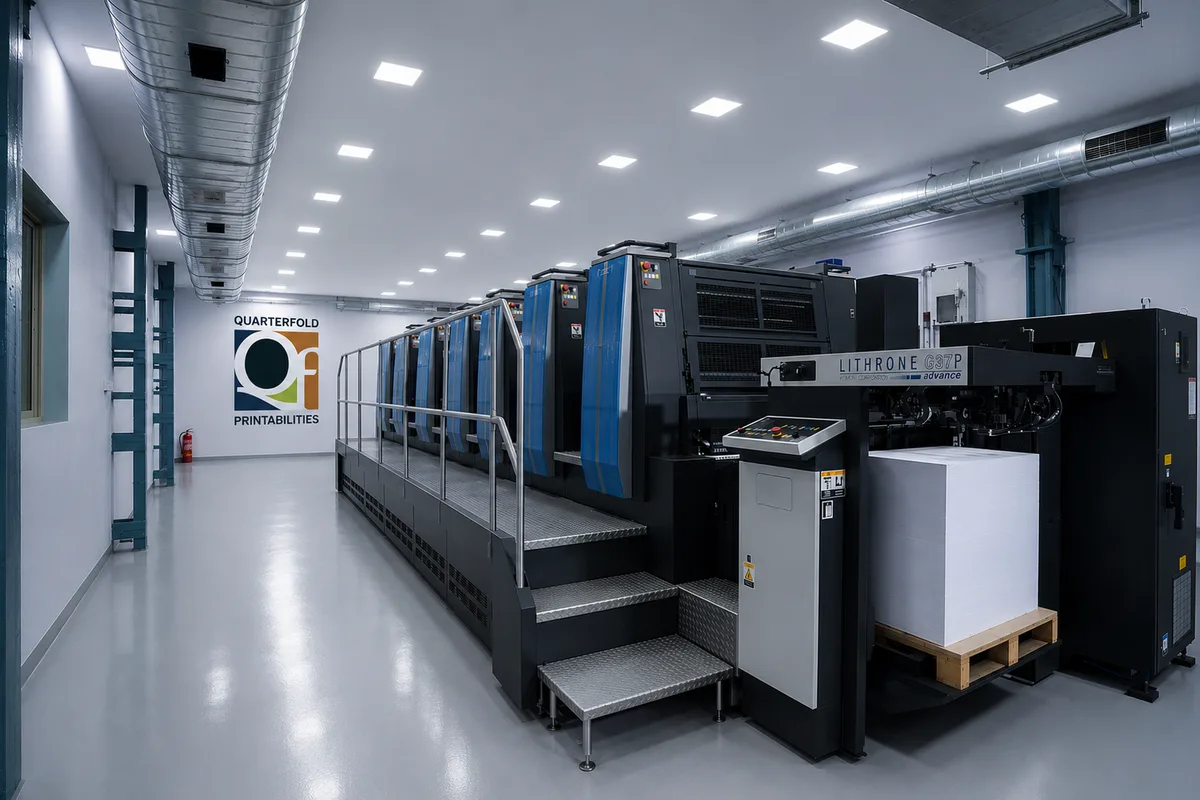 Book printing and finishing at the Quarterfold facility in Navi Mumbai, photo 2